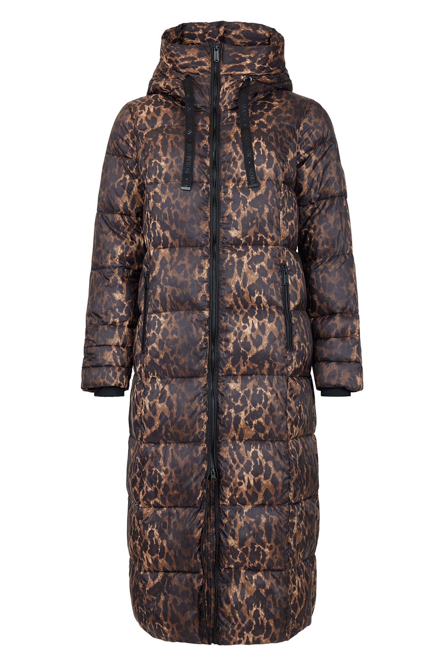 Normann Animal Print Coat - Brown/Black - 4339-4557-191