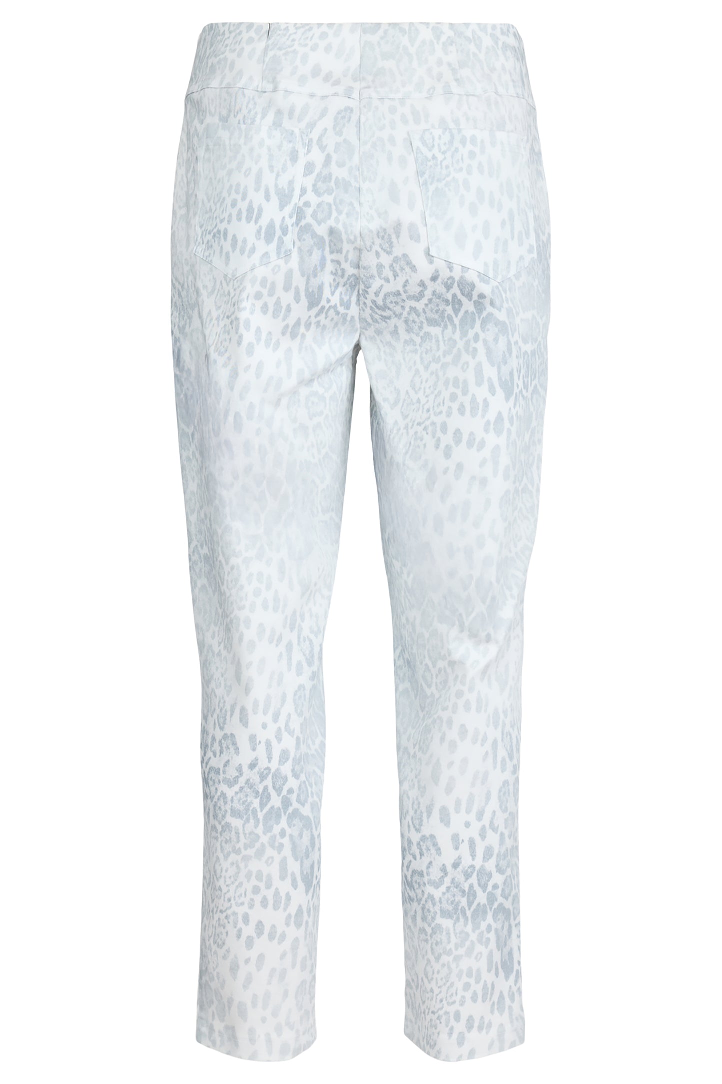 Robell Bella 09 Animal Print Trousers Silver 51692-55087-91