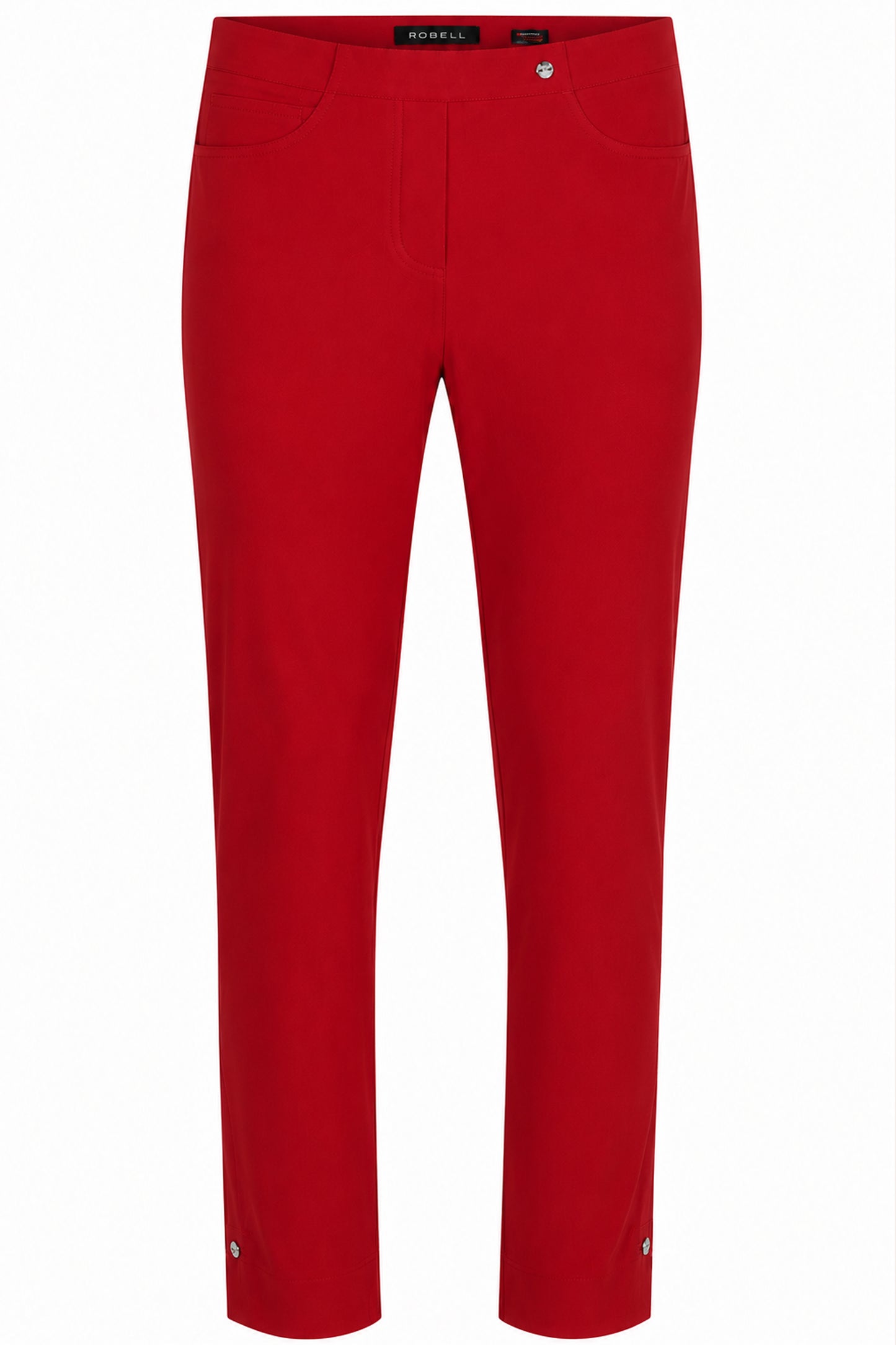 Robell Bella 09 Diamante Split Hem Trousers Red 52642-5499-402