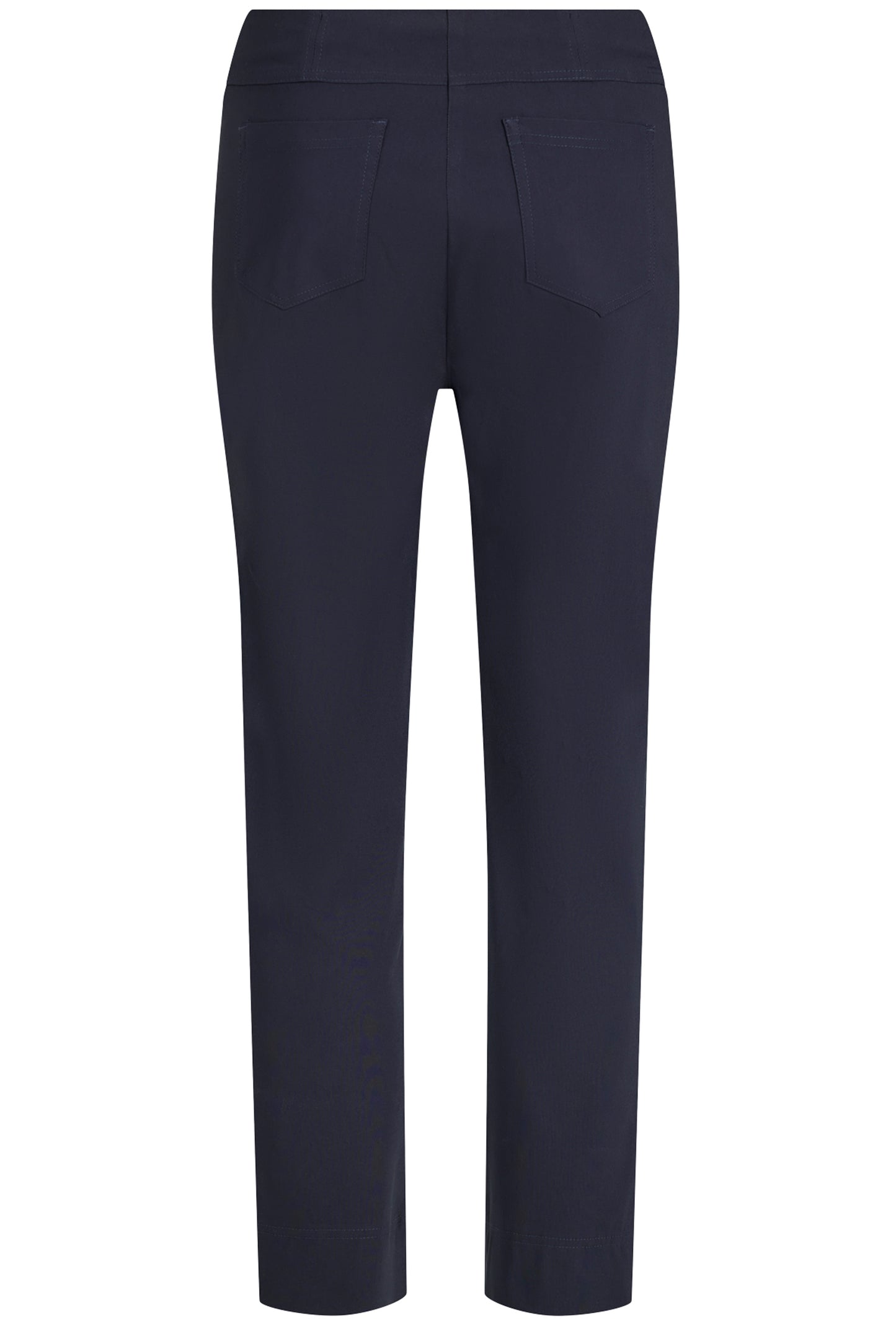 Robell Bella 09 Diamante Split Hem Trousers Navy 52642-5499-69