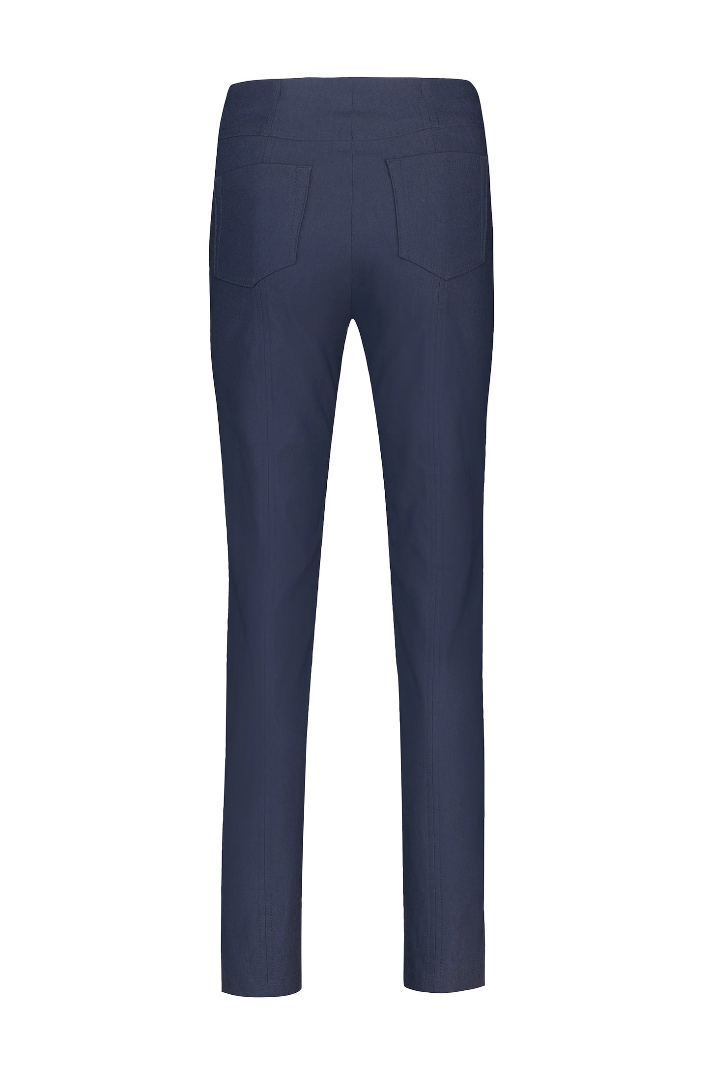 Robell Bella Fleece Lined Full Length Trousers Navy 51559-54025-69 - 31" Leg