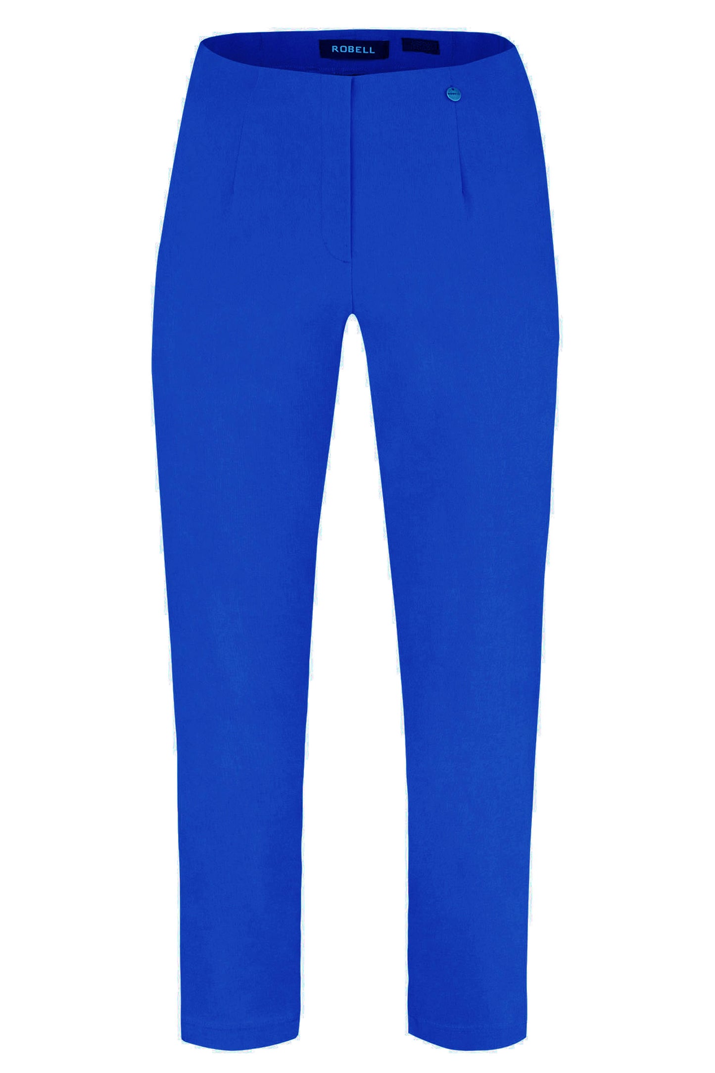 Robell Lena 09 Cut Out Detail Trousers Nautical Blue 52550-5499-621