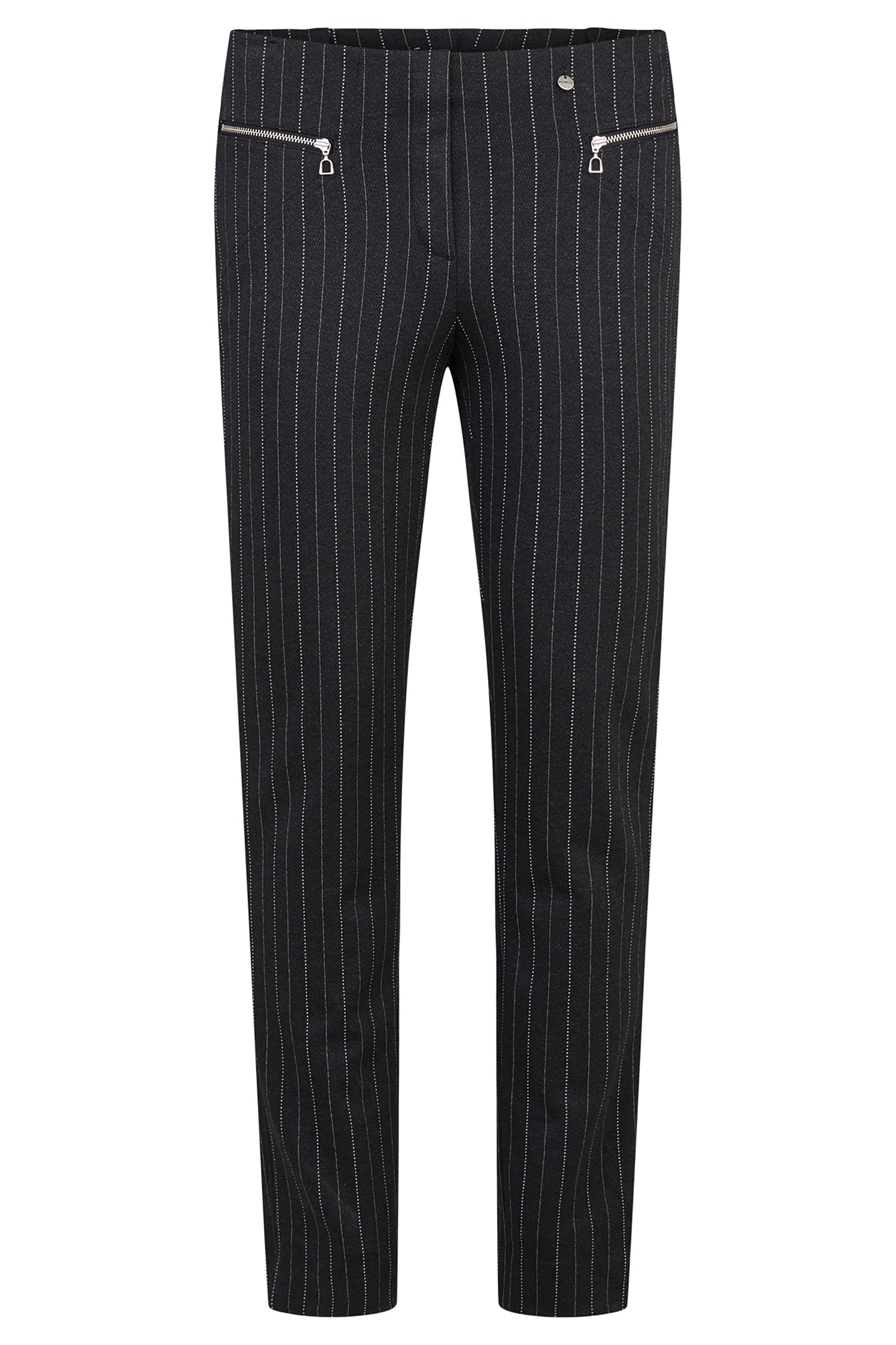 Mimi Soft Knit Pin Stripe Trousers Grey 52499-54583-95