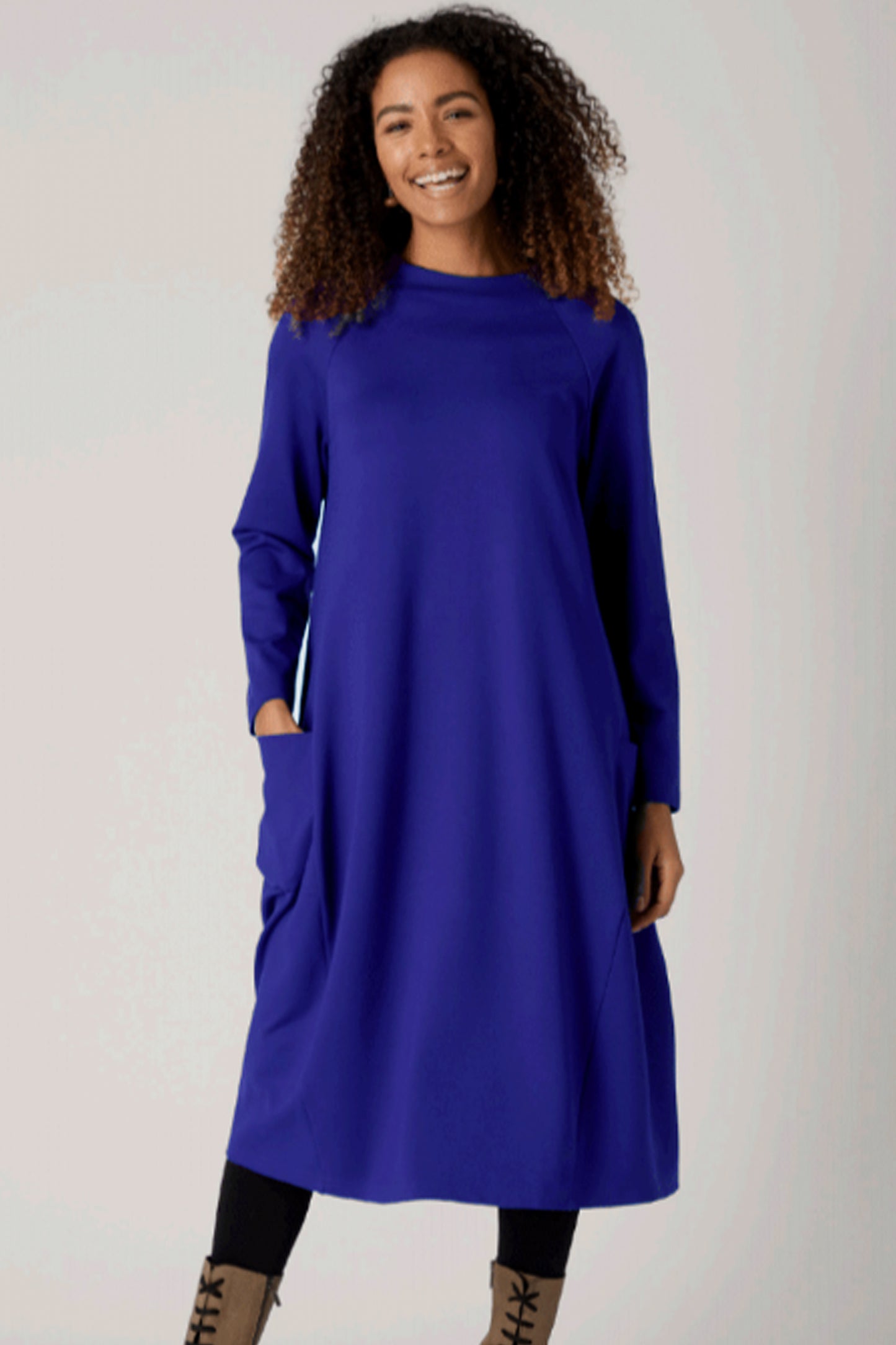 Sahara Ponte Pocket Dress Lupin SPD5967-NLWP