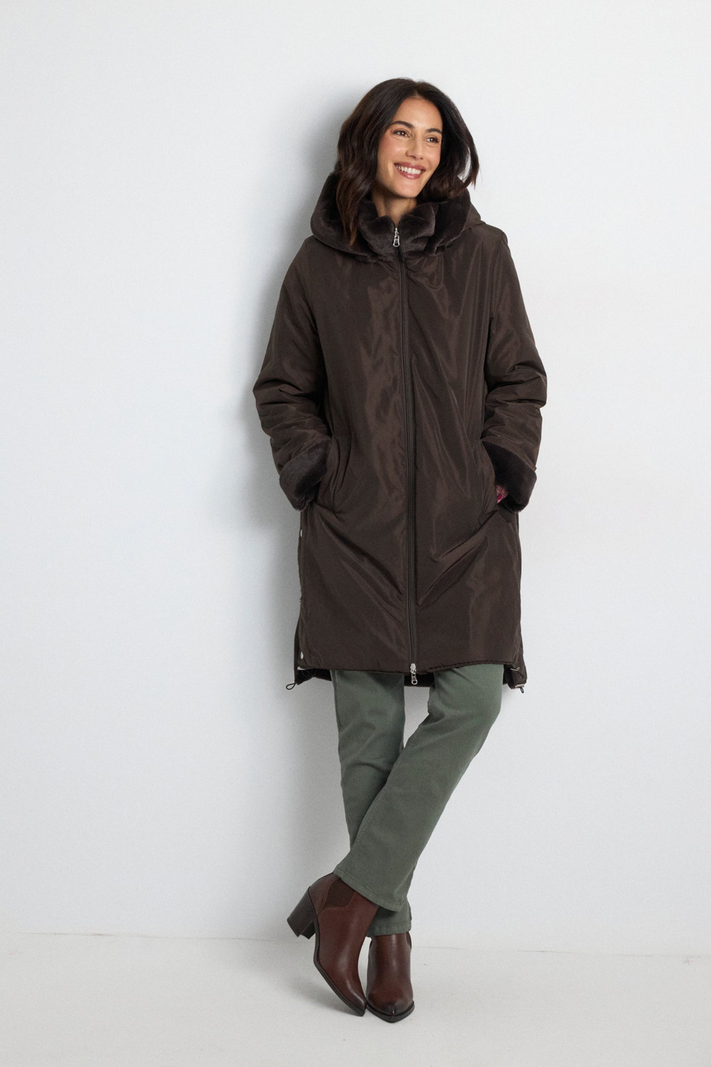 Tinta Elessa Padded Jacket Chocolate