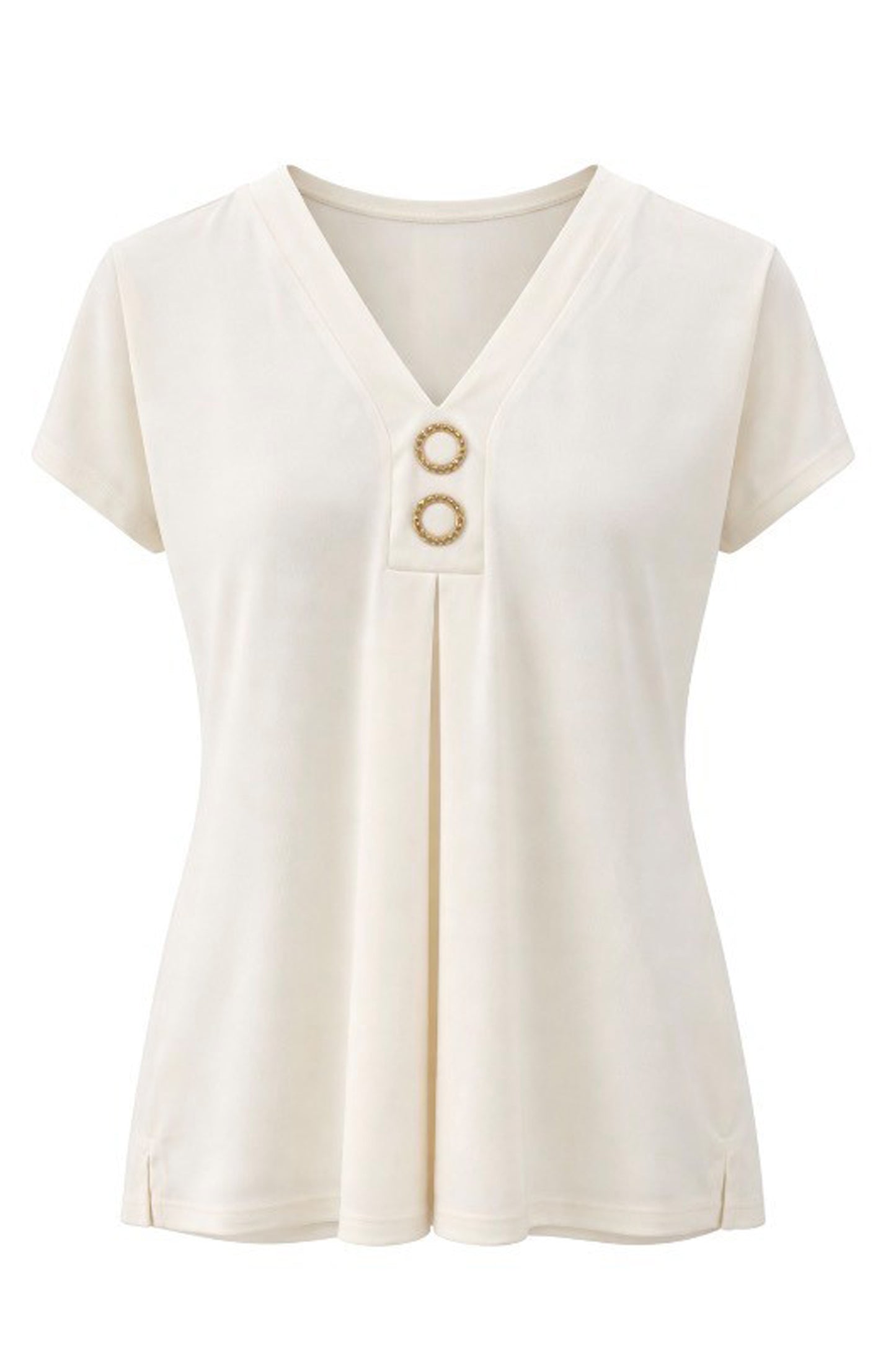Tinta Ring Detail Top Cream Sae