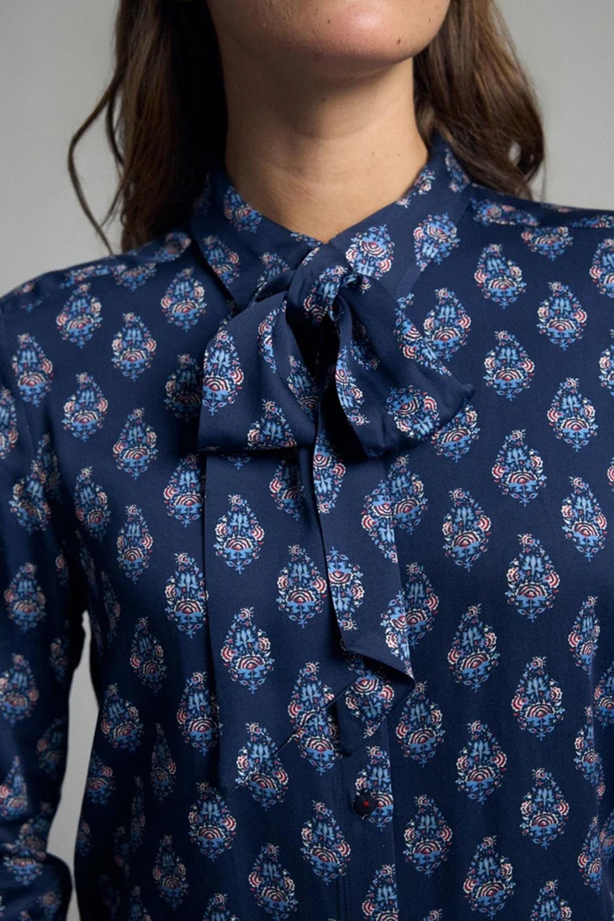 Tinta Geometric Volterra Shirt Navy