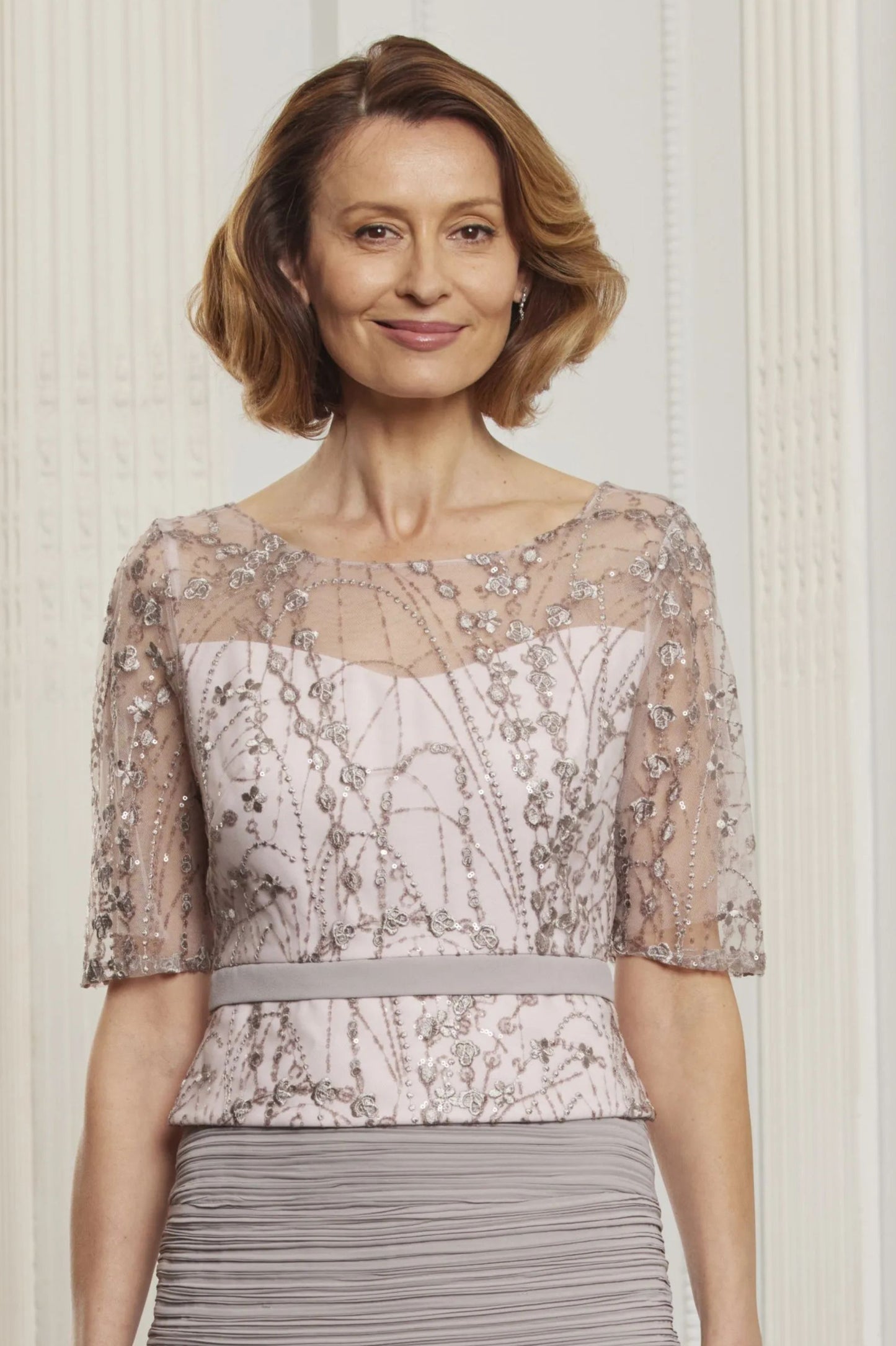 Condici Layered & Lace Detail Two Piece - Provence Rose/Zircon Mist 71122C