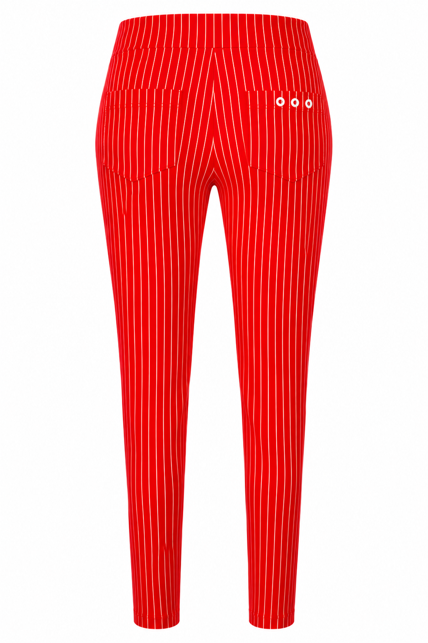 Robell Bella 09 Cropped Trouser Red/White 52483-54567-41