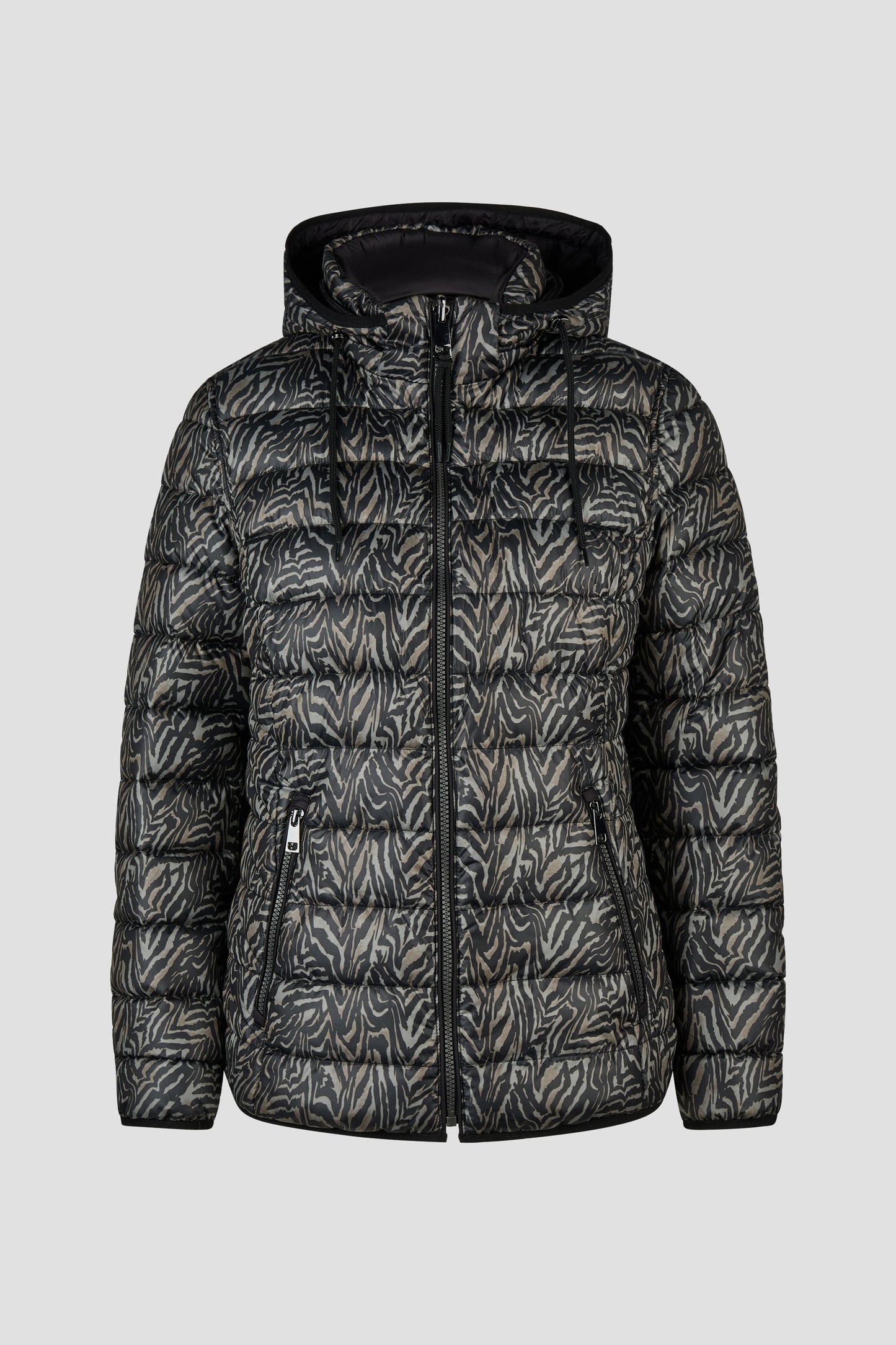 Barbara Lebek Down Free Reversible Hooded Jacket Black 11020062-280