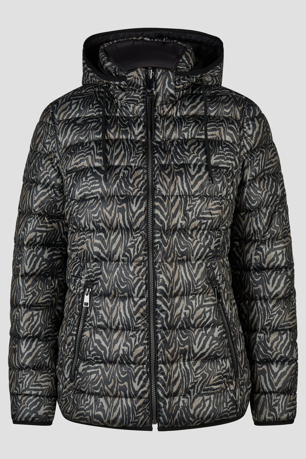 Barbara Lebek Down Free Reversible Hooded Jacket Black 11020062-280
