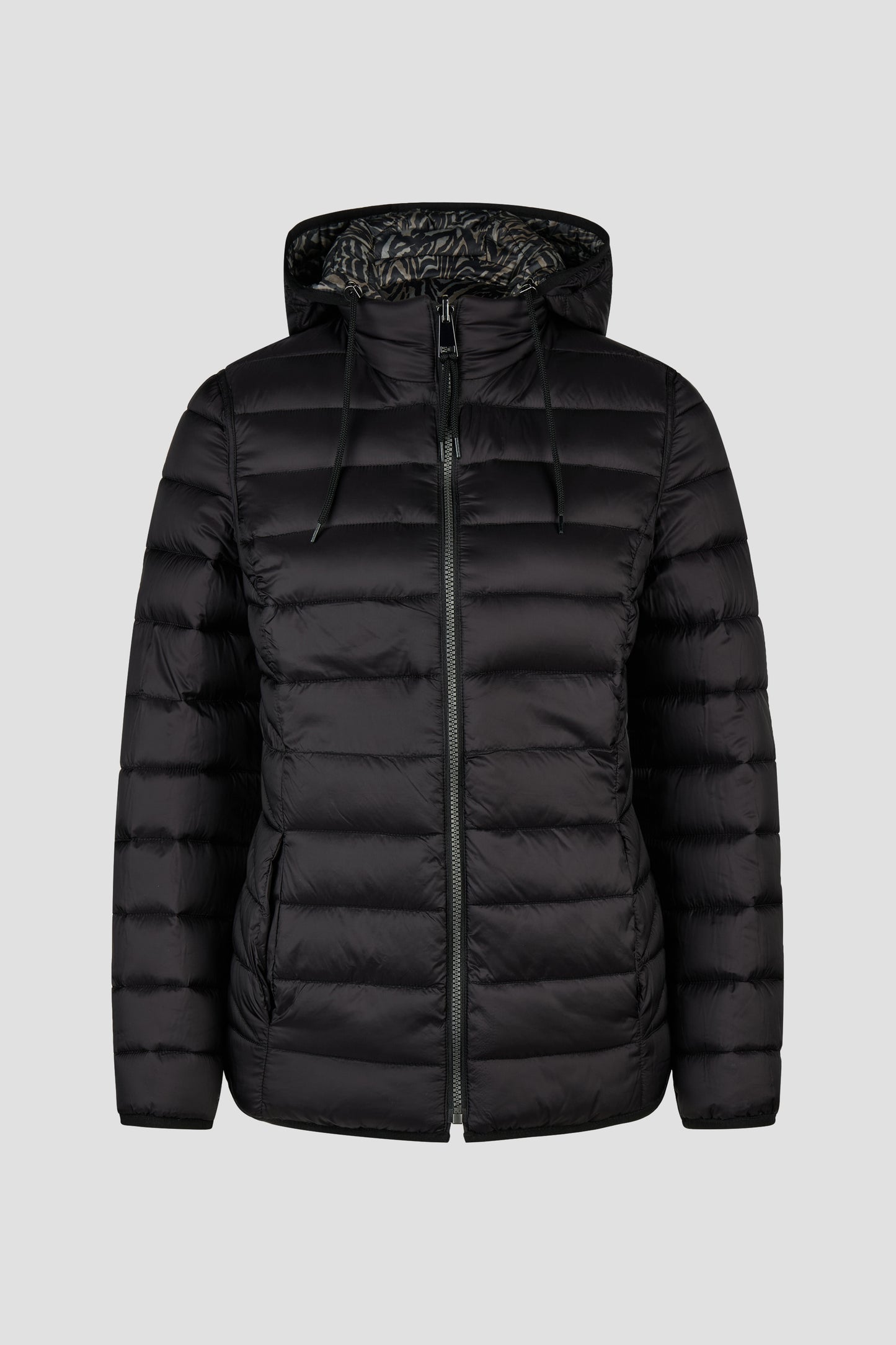 Barbara Lebek Down Free Reversible Hooded Jacket Black 11020062-280