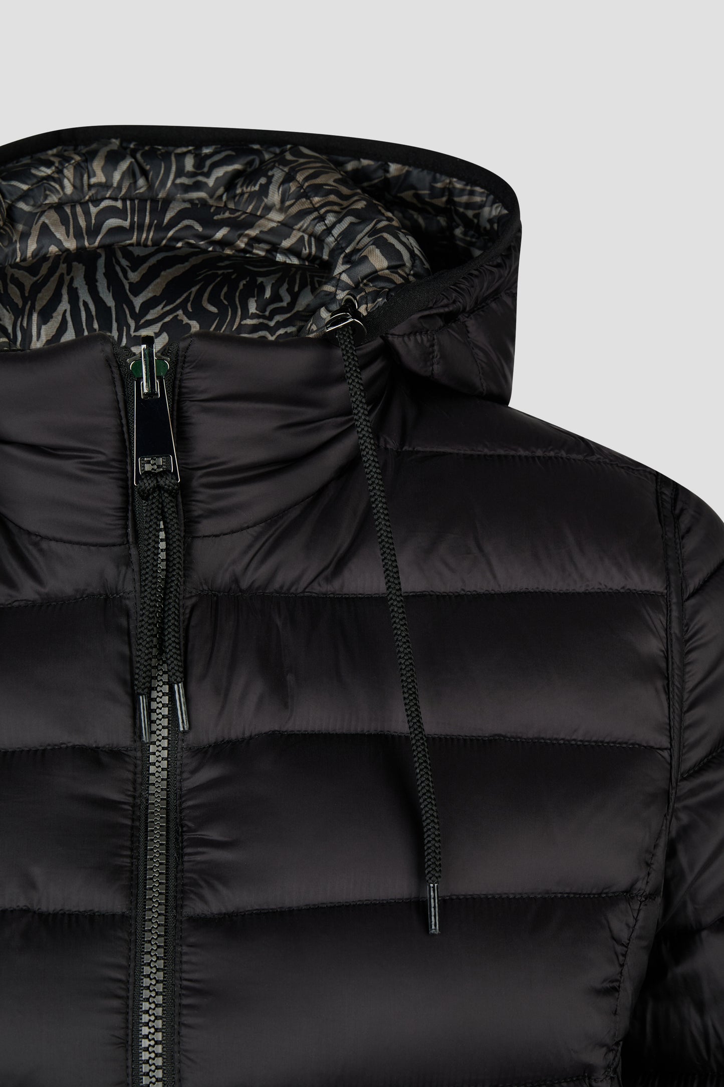 Barbara Lebek Down Free Reversible Hooded Jacket Black 11020062-280