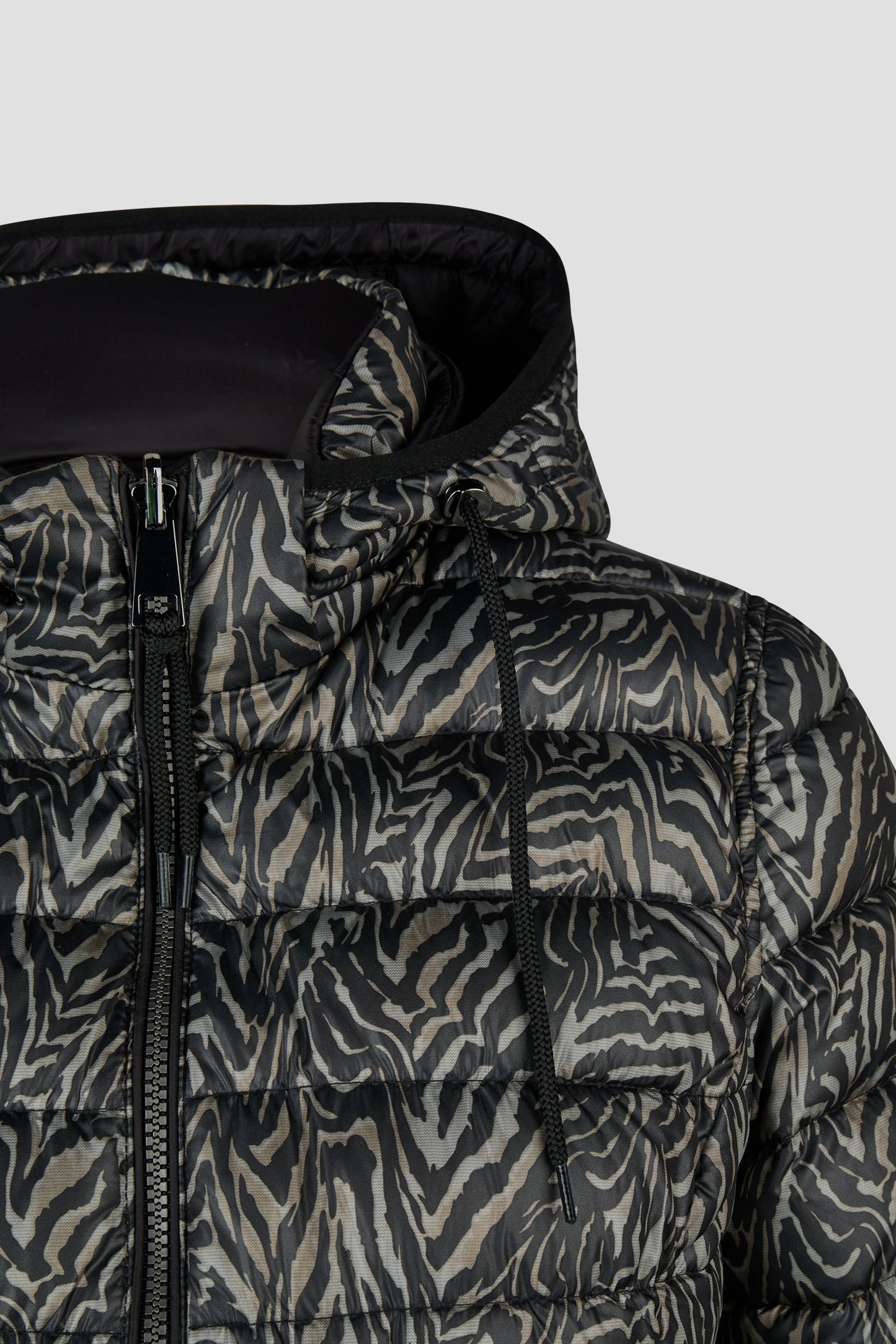 Barbara Lebek Down Free Reversible Hooded Jacket Black 11020062-280