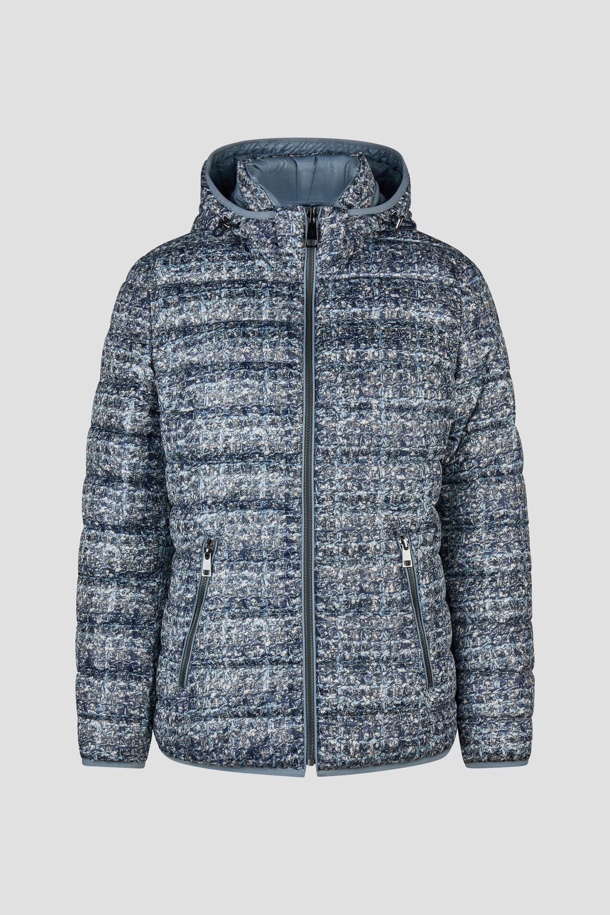 Barbara Lebek Down Free Reversible Hooded Jacket Denim Blue 11050062-850
