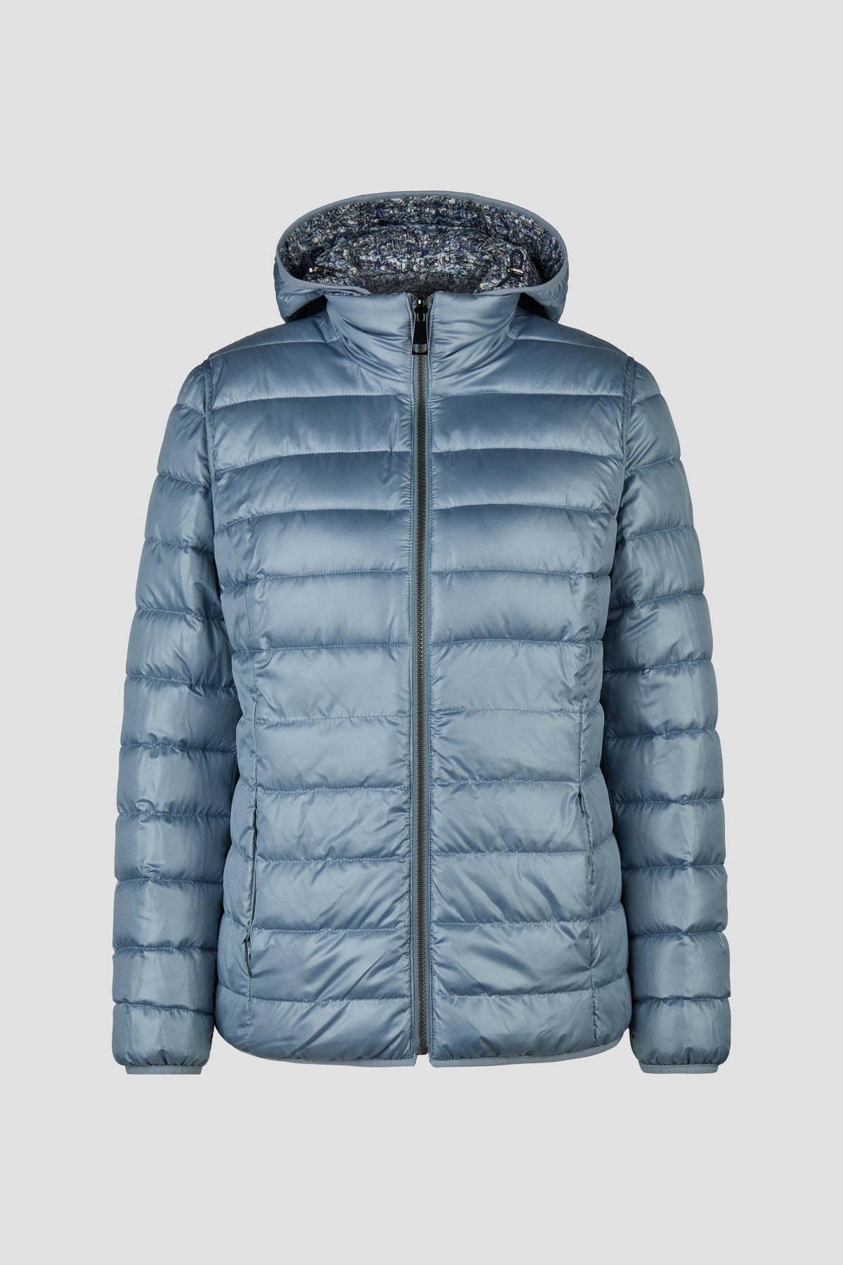Barbara Lebek Down Free Reversible Hooded Jacket Denim Blue 11050062-850