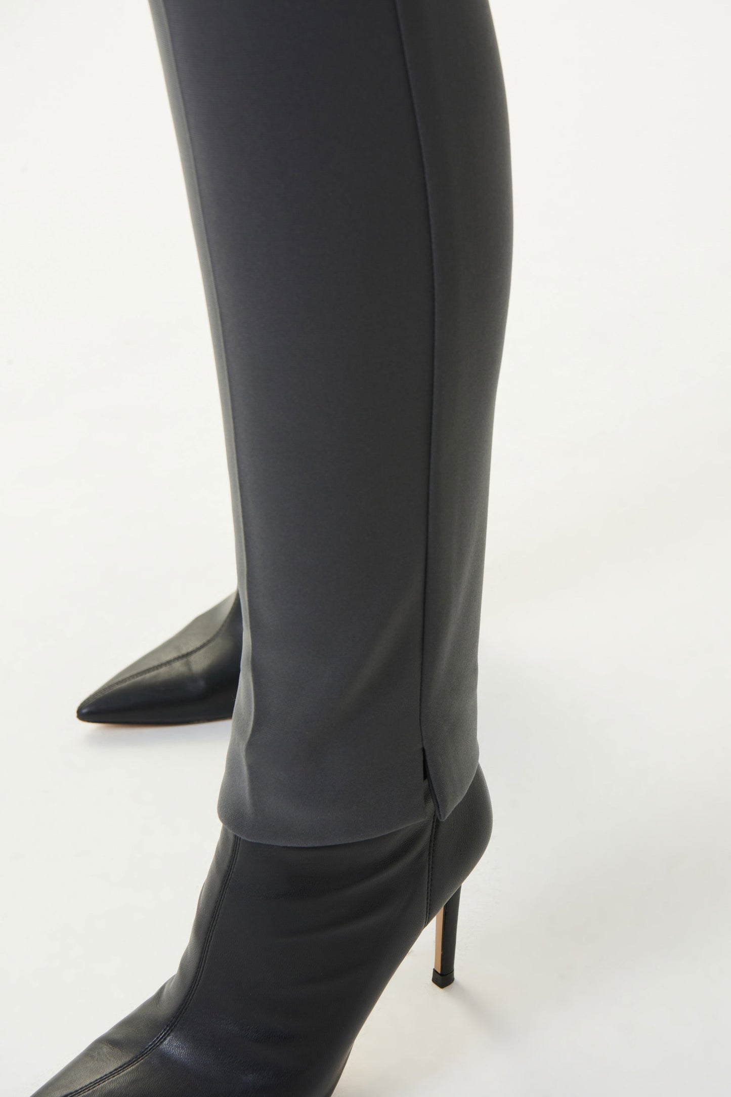 Joseph Ribkoff High Waist Slim Leg Trousers Slate Grey 144092-3923