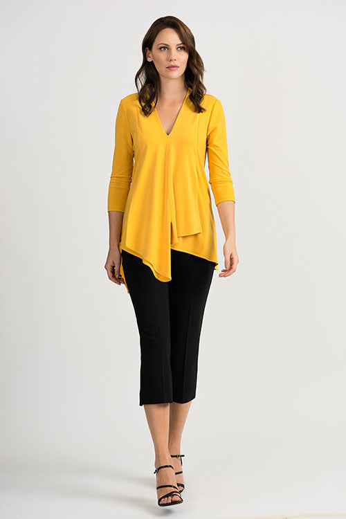 Joseph Ribkoff Asymmetric Tunic Golden Sun 161066-1637