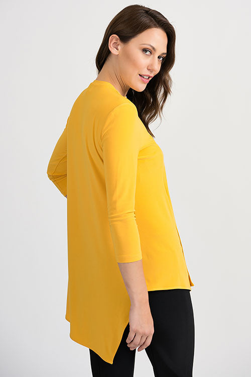 Joseph Ribkoff Asymmetric Tunic Golden Sun 161066-1637