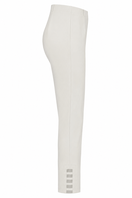 Robell Lena 09 Cut Out Detail Trousers Off White 52550-5499-111