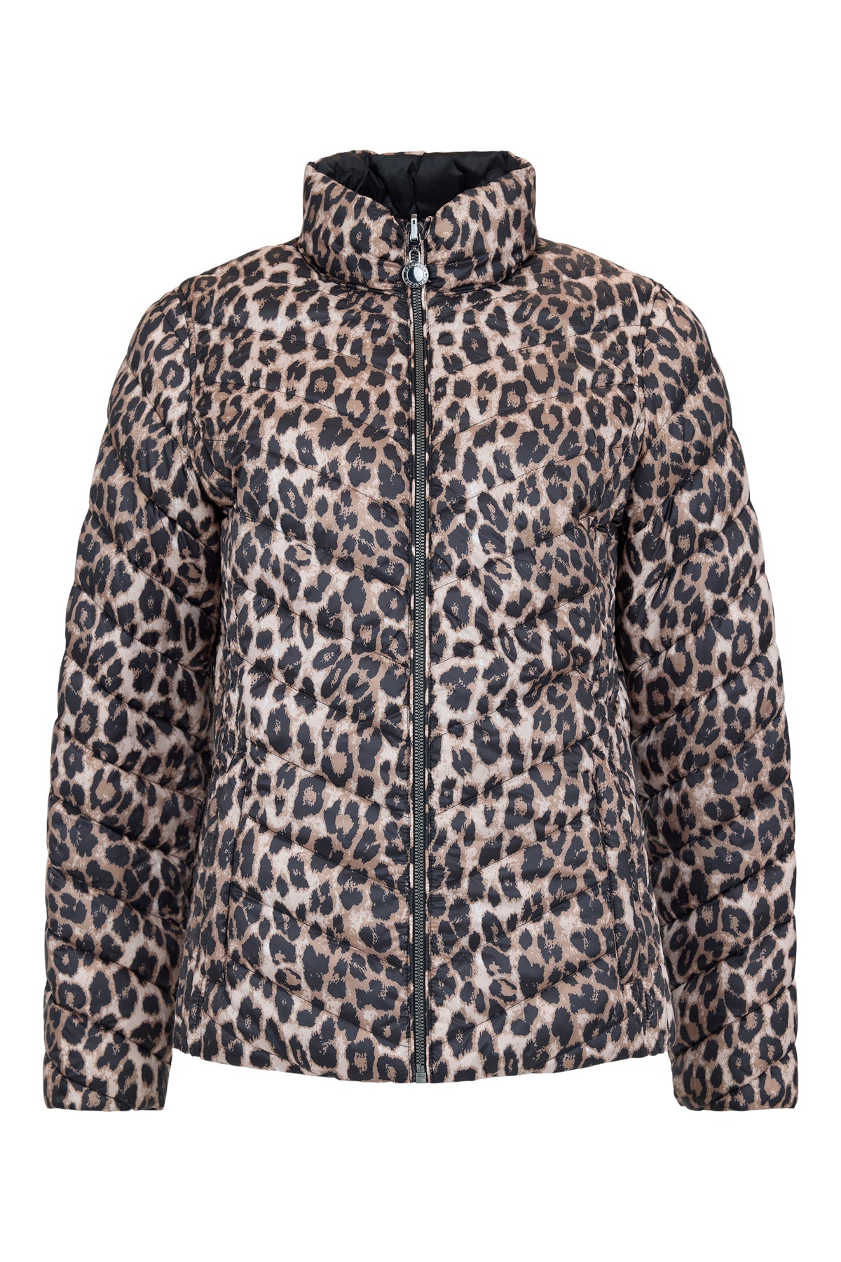 Frandsen Reversible Leopard Print Jacket Brown/Black 526-588-1890