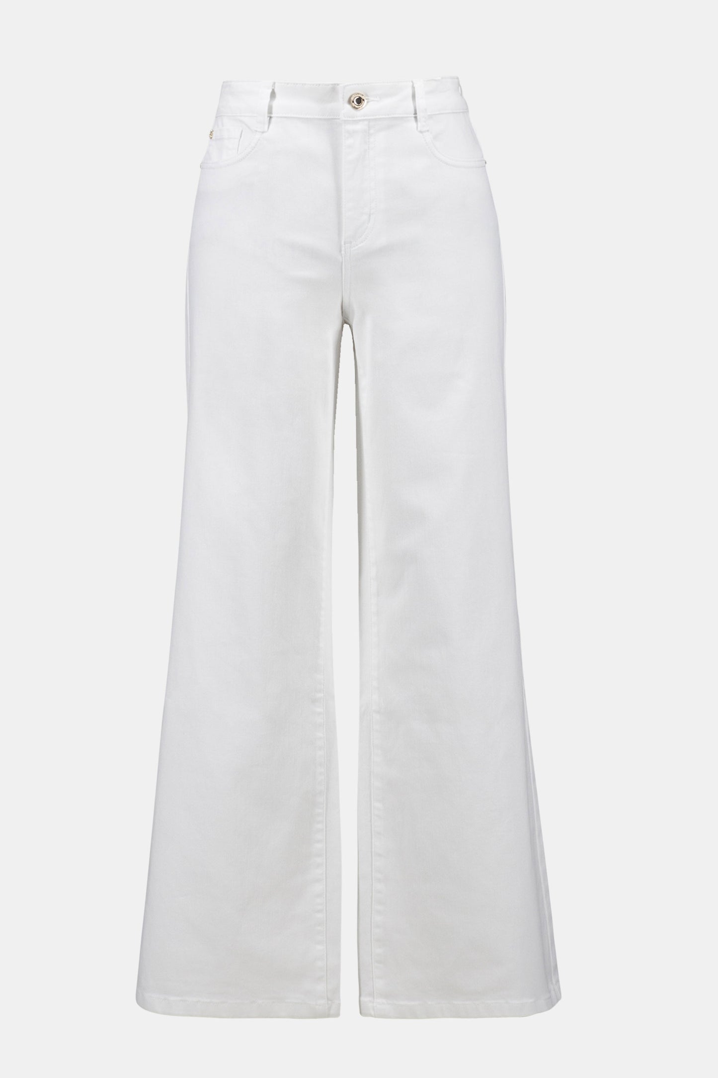 Joseph Ribkoff Goldie Classic Wide-Leg Stretch Jeans White 261989-12