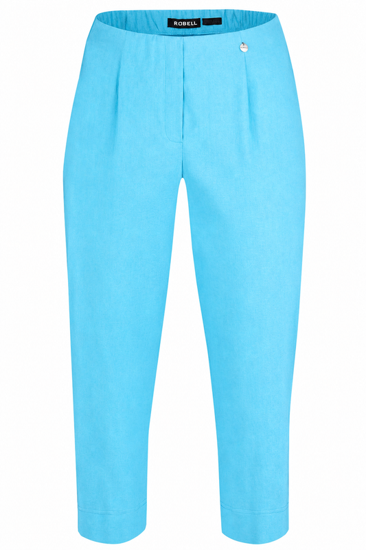 Robell Marie 07 Capri Trousers Turquoise 51576-5499-170