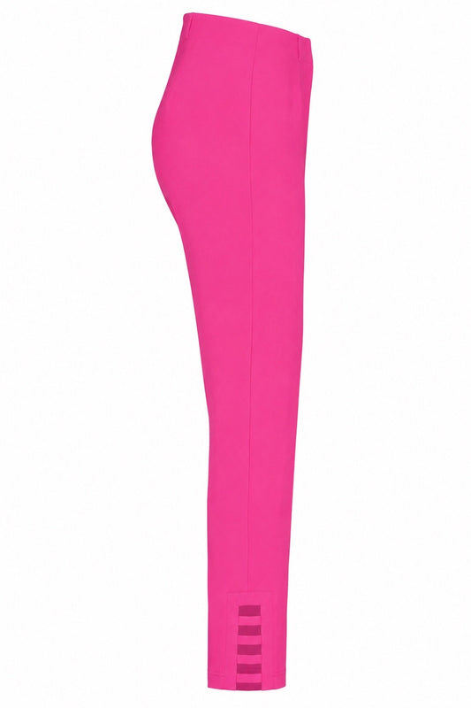Robell Lena 09 Cut Out Detail Trousers Cabaret Pink 52550-5499-433