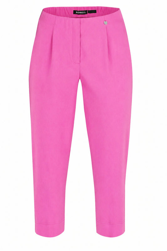 Robell Marie 07 Capri Trousers Fuchsia Pink 51576-5499-435