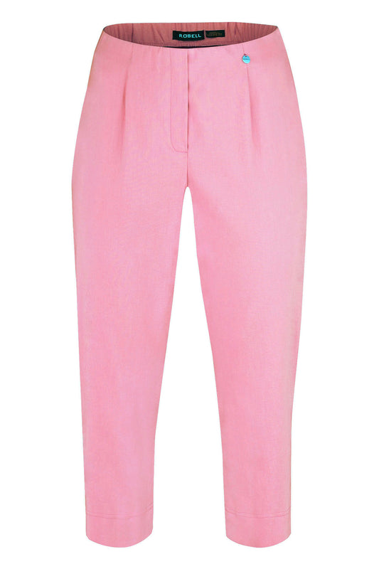 Robell Marie 07 Capri Trousers Pale Rose 51576-5499-410