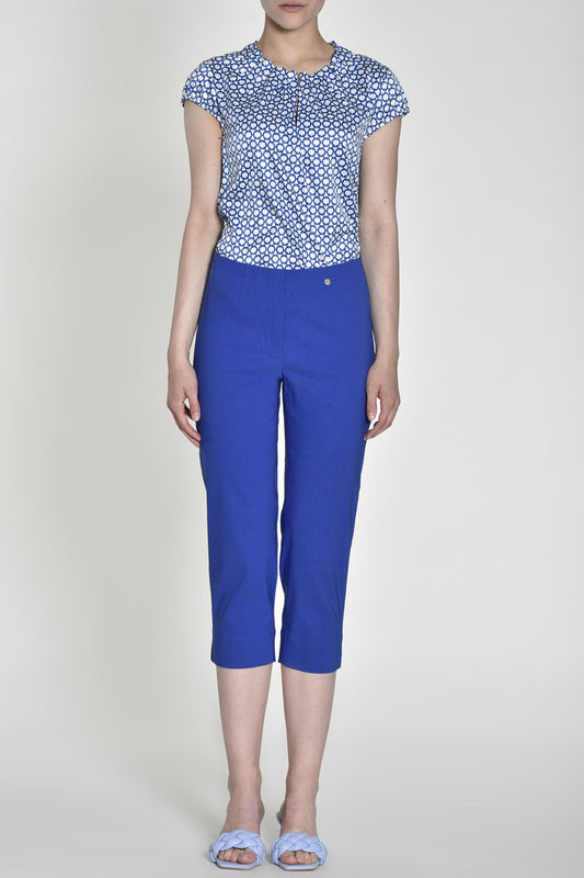 Robell Marie 07 Capri Trousers Royal Blue 51576-5499-67
