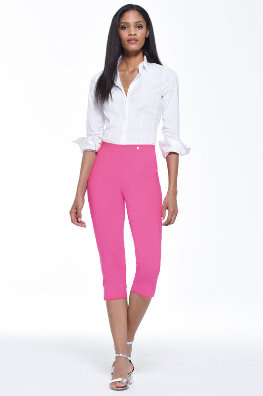 Robell Rose 07 Knee Length Trousers Fuchsia Pink 51636-5499-435