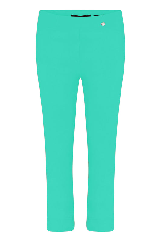 Robell Rose 07 Knee Length Trousers Jade Green 51636-5499-720