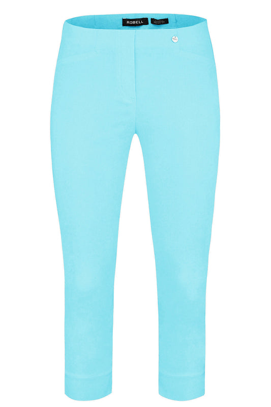 Robell Rose 07 Knee Length Trousers Pacific Turquoise 51636-5499-750