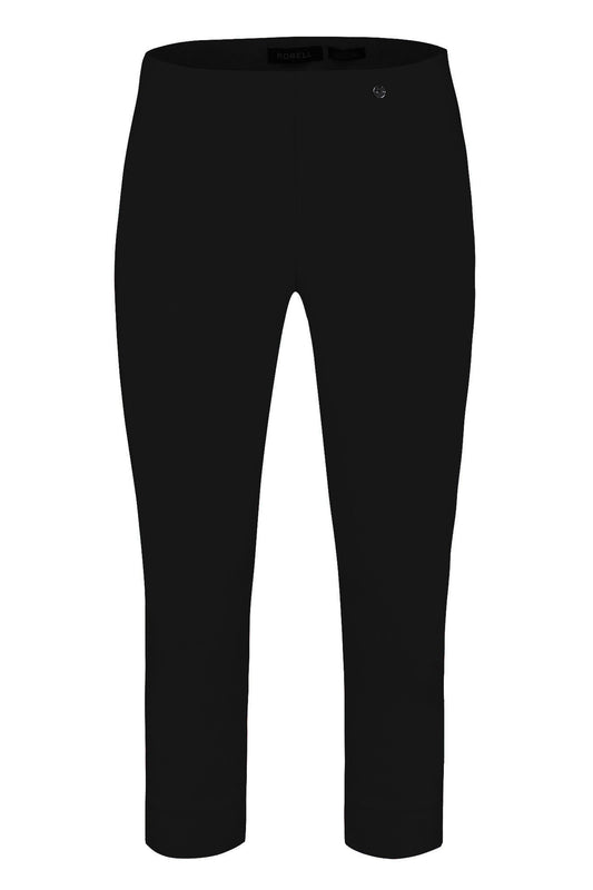 Robell Rose 07 Knee Length Trousers Black 51636-5499-90