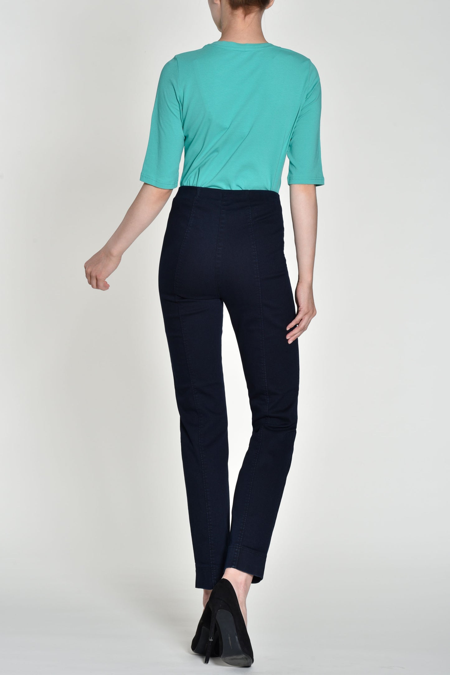 Robell Marie Slim Fit Full Length Jeans Navy 51639-5448-69