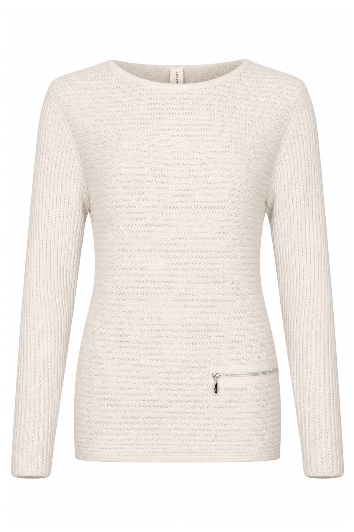 Skovhuus Organic Cotton Zip Detail Sweater Off White 5353-1010