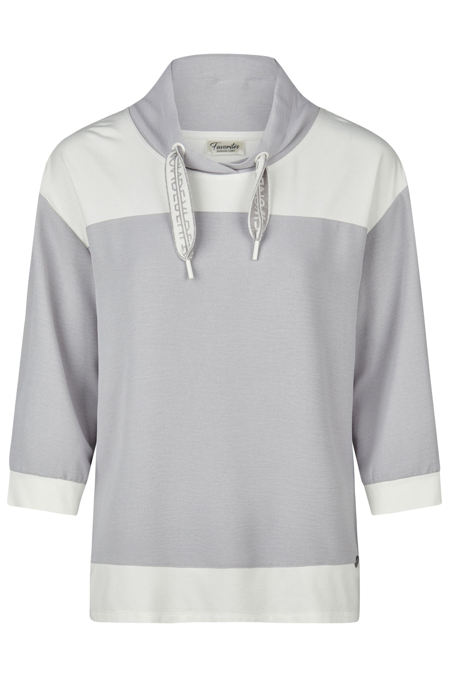 Barbara Lebek Two-tone Sweater Off-White 55060062-120