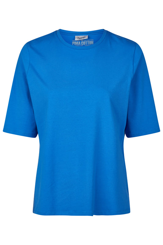 Barbara Lebek Pima Cotton Top Ocean Blue 57580062-771