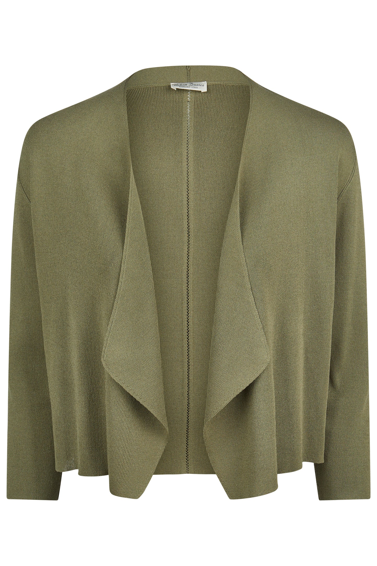Barbara Lebek Open Front Cardigan Khaki 65210062-651