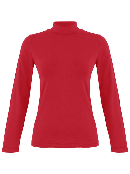 Dolcezza High Neckline Top Red 75504