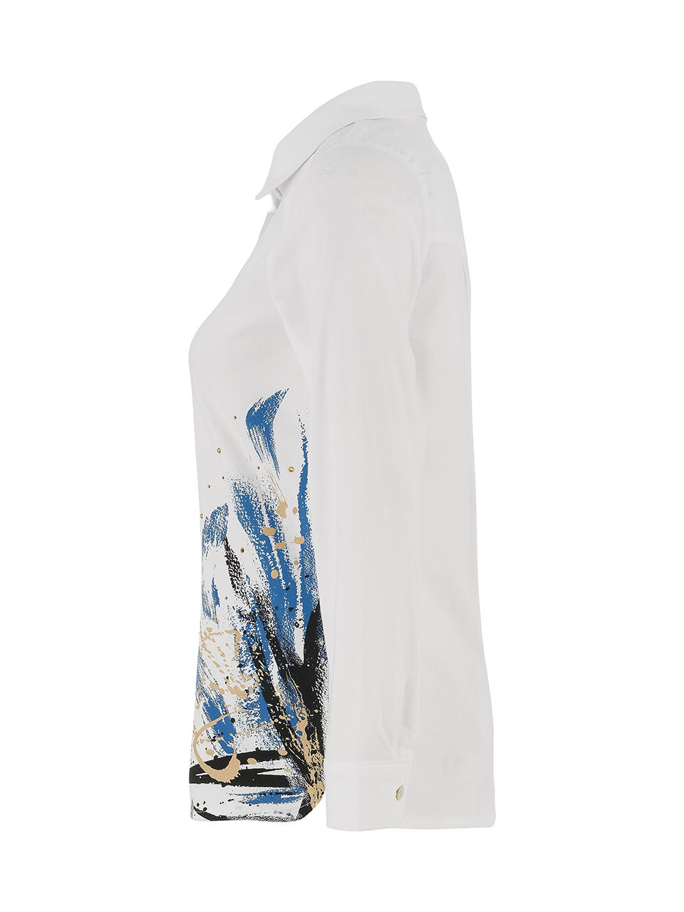 Dolcezza "The Storm" Print Shirt White 75673