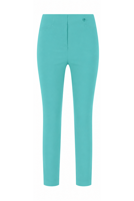 Robell Rose 07 Cropped Trousers Peacock Blue 51636-5499-760