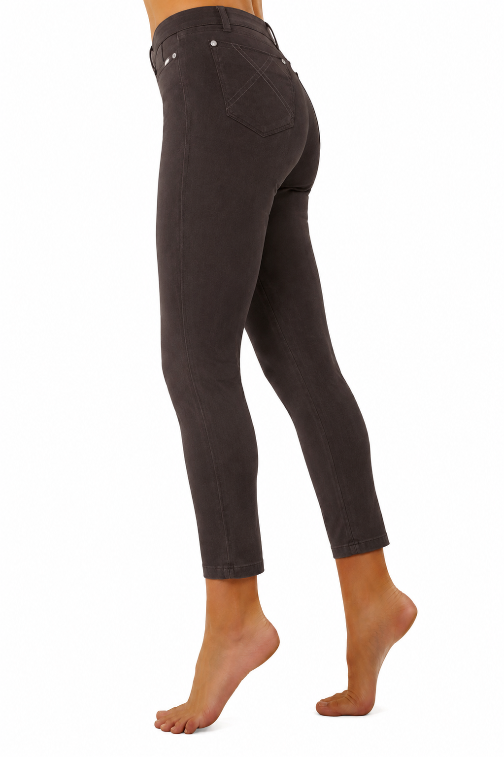 Marble 7/8th Ankle Grazer Jeans Sable Brown 2400-159