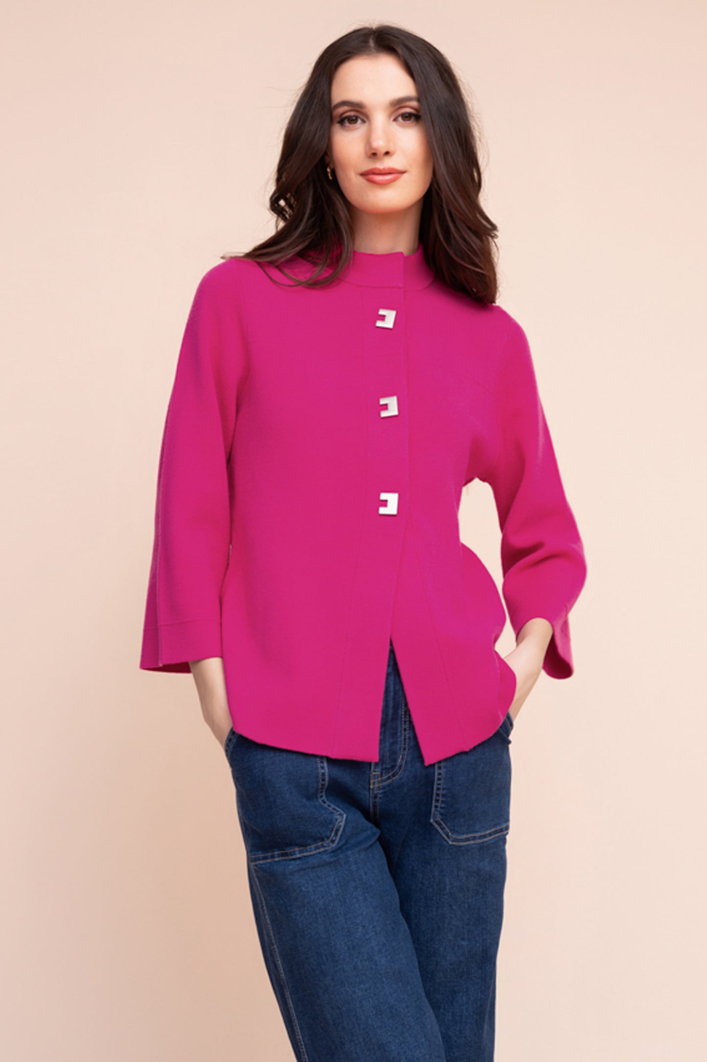 Alison Sheri Jacket Fuschia A48211