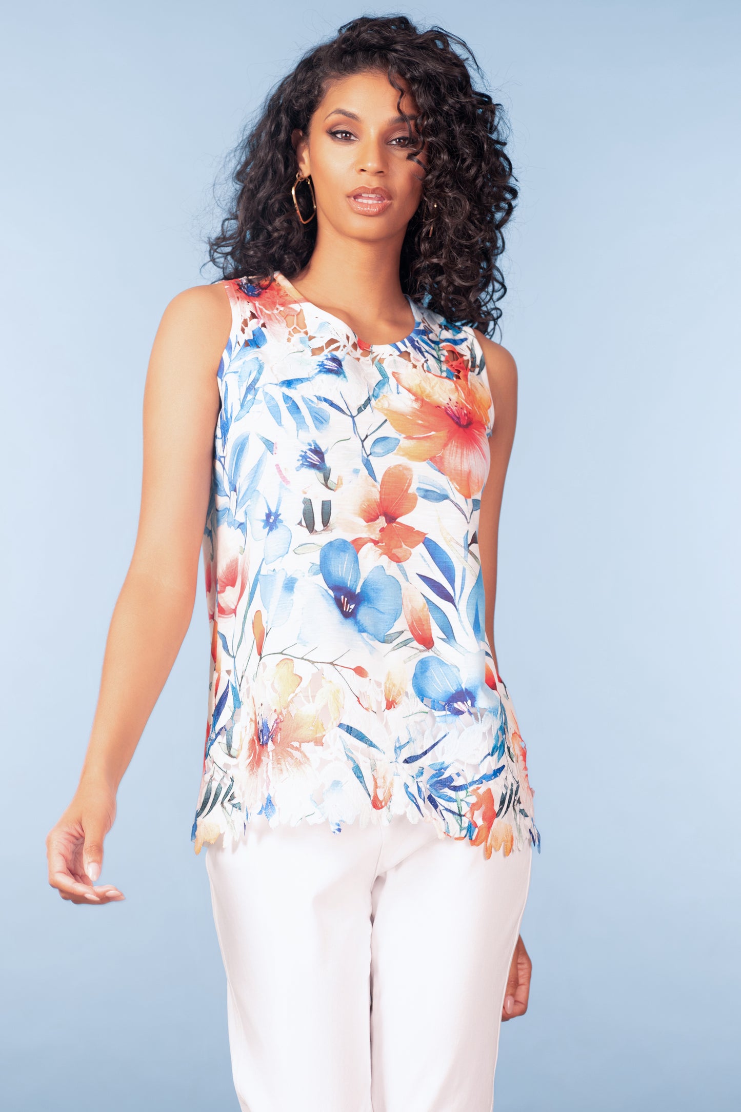 Alison Sheri Floral Sleeveless Top Multi A47440