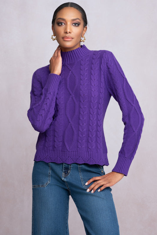 Alison Sheri Sweater - Purple - A46083