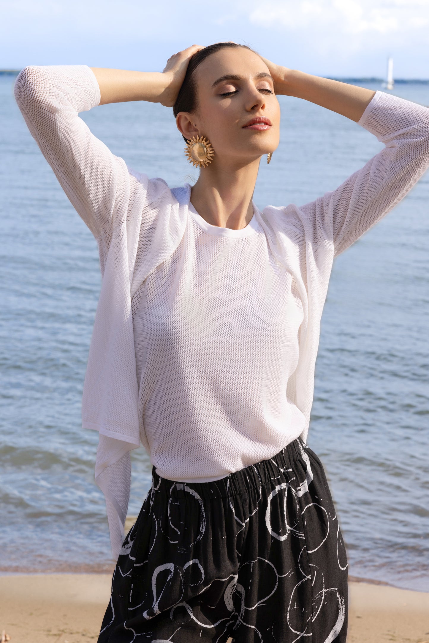 Alison Sheri Fine Knit Set White A47225/A47226