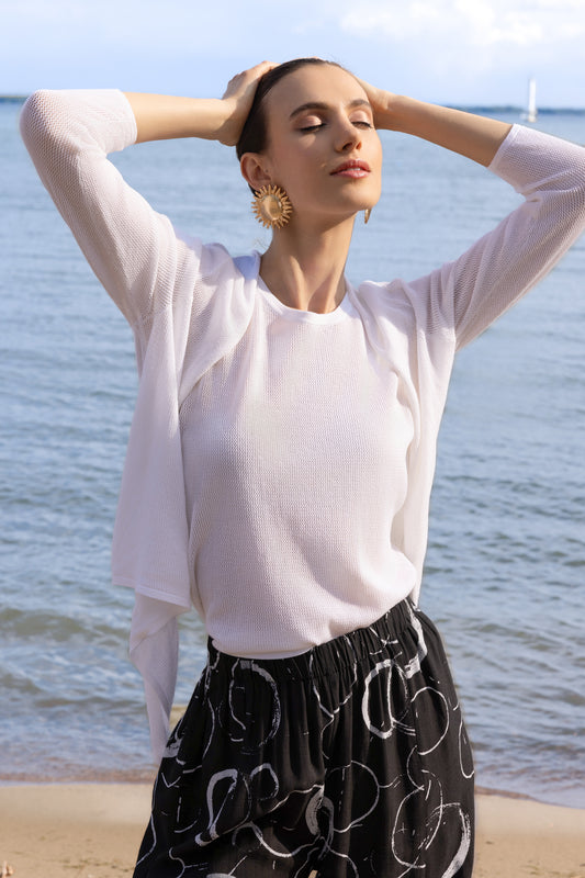 Alison Sheri Fine Knit Set White A47225/A47226