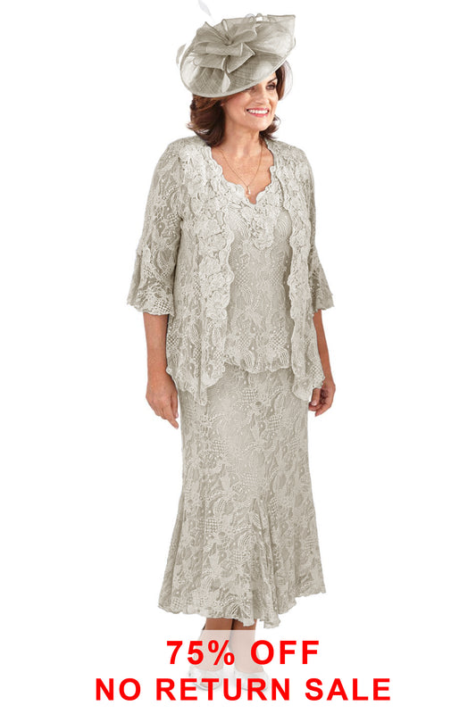 Ann Balon Pamela Lace Detail 3 Piece Set Ghiaccio Pamela